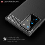 Husa pentru Samsung Galaxy Note 20 Ultra 5G, Techsuit Carbon Silicone, albastru