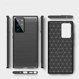 Husa pentru Samsung Galaxy Note 20 Ultra 5G, Techsuit Carbon Silicone, albastru
