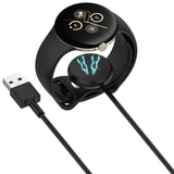 Incarcator wireless Techsuit SmartWatch Wireless Cablu de incarcare (THC5), pentru Google Pixel Watch 3 (41mm, 45mm) / 2 / Fitbit Ace LTE, USB, alb