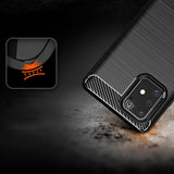 Husa pentru Samsung Galaxy S10 Lite, Techsuit Carbon Silicone, negru