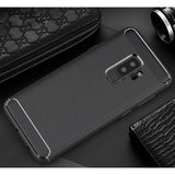 Husa pentru Samsung Galaxy S9 Plus, Techsuit Carbon Silicone, negru
