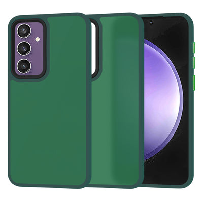 Husa pentru Samsung Galaxy S23 FE, Techsuit HaloFrost Series, verde inchis