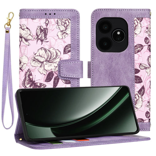 Husa pentru Realme GT 6, Techsuit FlipCraft, mov
