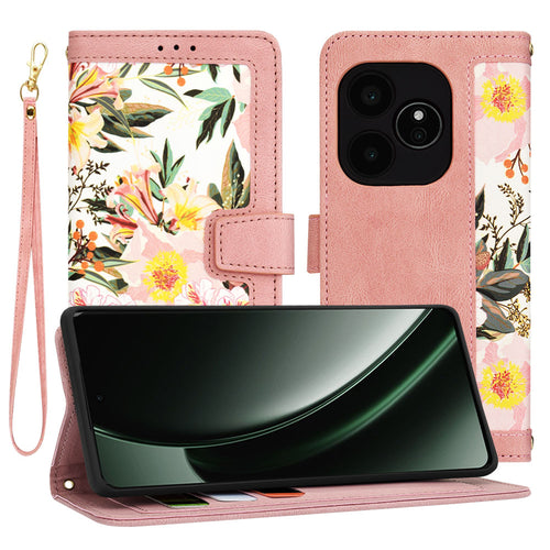 Husa pentru Realme GT 6, Techsuit FlipCraft, roz