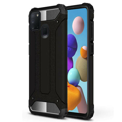 Husa pentru Samsung Galaxy A21s, Techsuit Hybrid Armor, negru
