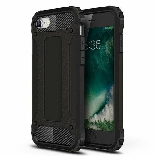 Husa pentru iPhone SE 2, SE 2020, Techsuit Hybrid Armor, negru