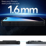 Husa pentru iPhone 16 Pro Max, ESR Classic Hybrid HaloLock, negru frost