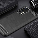 Husa pentru Huawei P40 Pro, Techsuit Carbon Silicone, negru