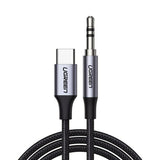 Adaptor UGREEN, Audio Cable Av143 30633 Type-C to Jack 3 5mm 1m Deep Koff A3d2de, Gri