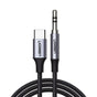 Adaptor UGREEN, Audio Cable Av143 30633 Type-C to Jack 3 5mm 1m Deep Koff A3d2de, Gri