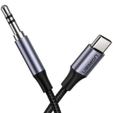Adaptor UGREEN, Audio Cable Av143 30633 Type-C to Jack 3 5mm 1m Deep Koff A3d2de, Gri