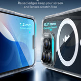 Husa pentru iPhone 16 Pro, ESR Classic Hybrid HaloLock, transparenta