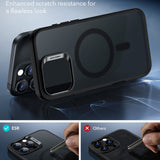 Husa pentru iPhone 16 Pro, ESR Classic Hybrid HaloLock, negru frost
