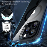 Husa pentru iPhone 16 Pro, ESR Classic Hybrid HaloLock, negru/transparenta