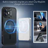 Husa pentru iPhone 16, ESR Classic Hybrid HaloLock, negru frost