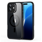 Husa pentru iPhone 16, ESR Classic Hybrid HaloLock, negru/transparenta