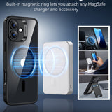 Husa pentru iPhone 16, ESR Classic Hybrid HaloLock, negru/transparenta