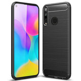 Husa pentru Huawei Y6p, Techsuit Carbon Silicone, negru