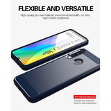 Husa pentru Huawei Y6p, Techsuit Carbon Silicone, negru