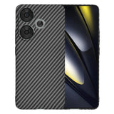 Husa pentru Xiaomi POCO F6, Techsuit Carbonite FiberShell, cyan