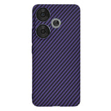 Husa pentru Xiaomi POCO F6, Techsuit Carbonite FiberShell, cyan