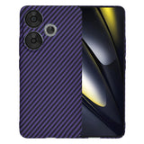 Husa pentru Xiaomi POCO F6, Techsuit Carbonite FiberShell, cyan