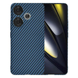 Husa pentru Xiaomi POCO F6, Techsuit Carbonite FiberShell, cyan