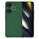 Husa pentru Xiaomi POCO F6, Techsuit Carbonite FiberShell, cyan