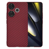 Husa pentru Xiaomi POCO F6, Techsuit Carbonite FiberShell, cyan