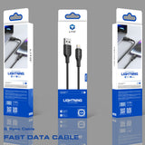 Cablu Lito de date (LD06L), USB to Lightning, 2.4A, PVC, 1m, alb
