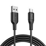 Cablu Lito de date (LD06V), USB to Micro-USB, 2.4A, PVC, 1m, alb
