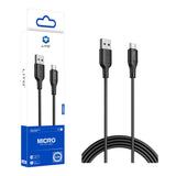 Cablu Lito de date (LD06V), USB to Micro-USB, 2.4A, PVC, 1m, alb