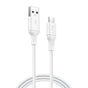Cablu Lito de date (LD06T), USB to Type-C, 2.4A, PVC, 1m, alb