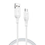 Cablu Lito de date (LD06V), USB to Micro-USB, 2.4A, PVC, 1m, alb