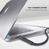 Cablu Lito de date (LD14), USB to Lightning Incarcare rapida 2.4A, 480Mbps, Nylon, 1m, negru