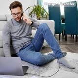 Cablu Lito de date (LD14), USB to Lightning Incarcare rapida 2.4A, 480Mbps, Nylon, 1m, negru