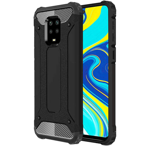 Husa pentru Xiaomi Redmi Note 9 Pro, Techsuit Hybrid Armor, negru