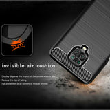 Husa pentru Xiaomi Redmi Note 9 Pro, Techsuit Carbon Silicone, negru