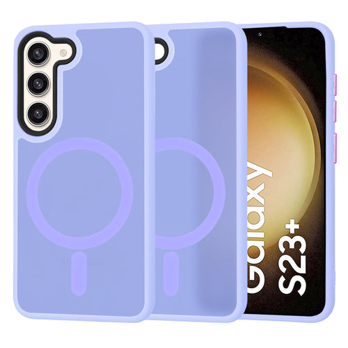 Husa pentru Samsung Galaxy S23 Plus, Techsuit HaloFrost MagSafe Series, mov deschis