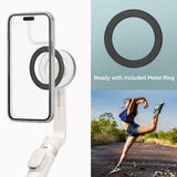 Selfie stick Spigen S571W (AMP07657), MagSafe Compatible, cu Tripod, Stable, Bluetooth, pentru iOS si Android, bej