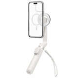 Selfie stick Spigen S571W (AMP07657), MagSafe Compatible, cu Tripod, Stable, Bluetooth, pentru iOS si Android, bej