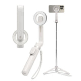Selfie stick Spigen S571W (AMP07657), MagSafe Compatible, cu Tripod, Stable, Bluetooth, pentru iOS si Android, bej