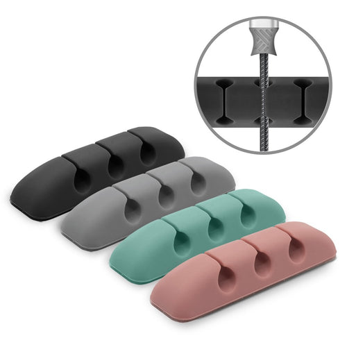 Ringke Organizator cabluri (4 pack), 4 x 3 Slots, Multicolor