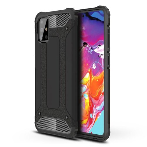 Husa pentru Samsung Galaxy A71 4G, Techsuit Hybrid Armor, negru