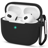 Husa casti pentru AirPods 3, Techsuit Silicone Case Smooth Ultrathin Material, gri