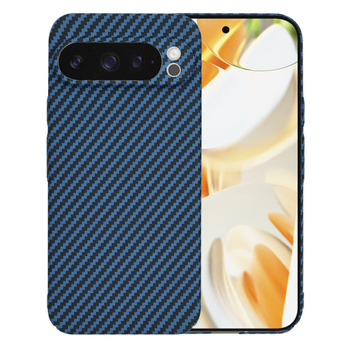Husa pentru Google Pixel 9 Pro, Techsuit Carbonite FiberShell, cyan