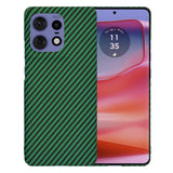 Husa pentru Motorola Edge 50 Pro, Techsuit Carbonite FiberShell, cyan