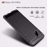 Husa pentru Samsung Galaxy Note 10 Lite, Techsuit Carbon Silicone, negru