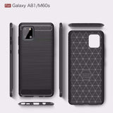 Husa pentru Samsung Galaxy Note 10 Lite, Techsuit Carbon Silicone, negru