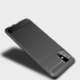 Husa pentru Samsung Galaxy A51 4G, Techsuit Carbon Silicone, negru